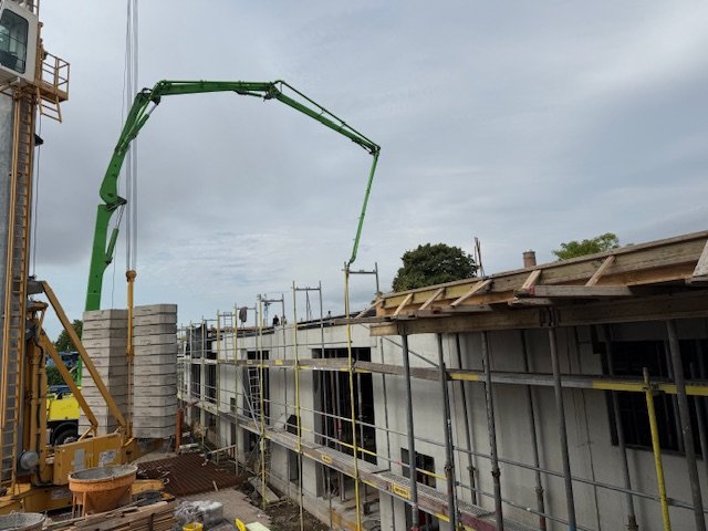 Betonieren der Decke